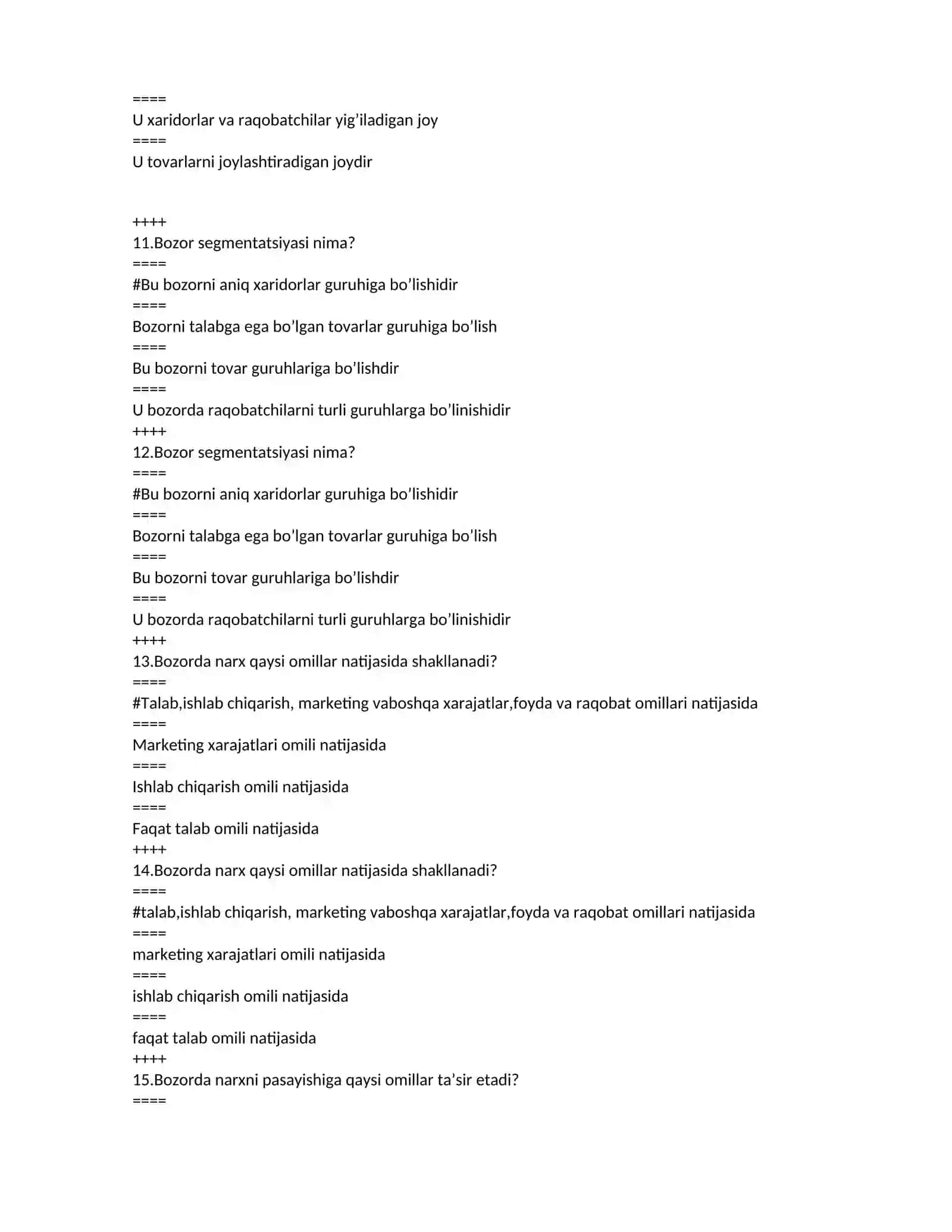 Asosiy raqobatchi qanday tarzda aniqlanadi? 3
