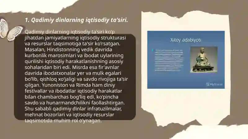 Qadimiy dinlarning iqtisodiy jihatlari 3