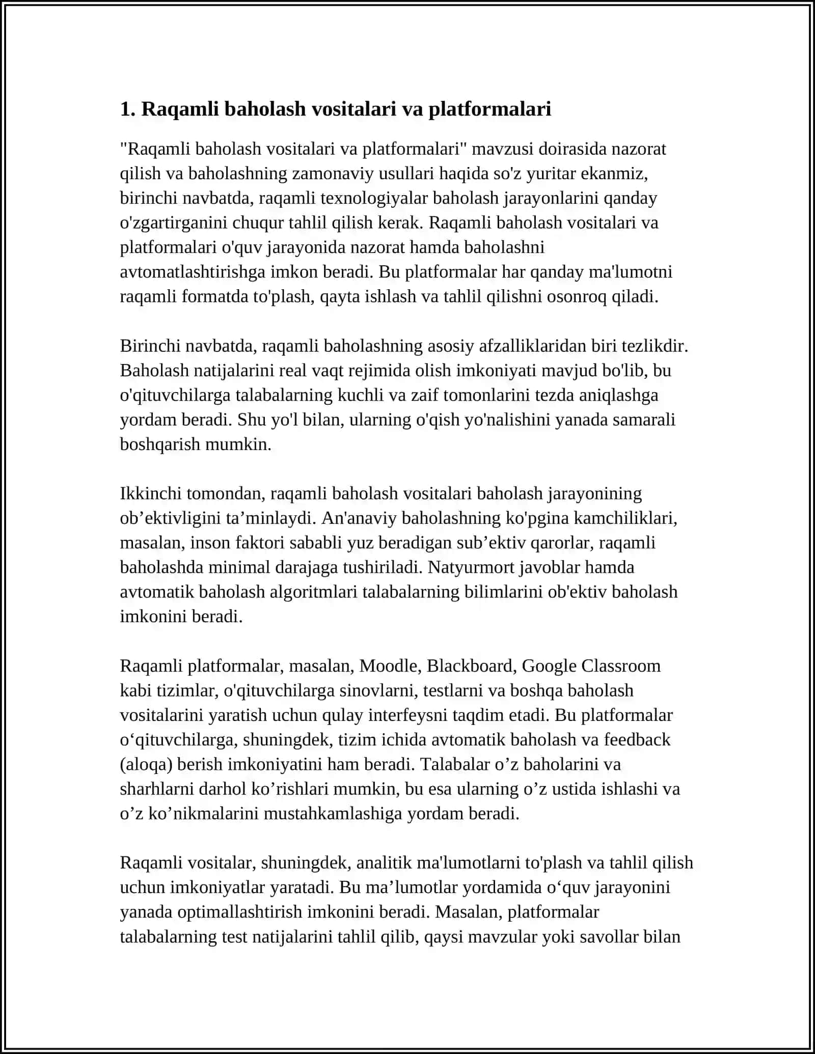 NAZORAT QILISH VA BAHOLASHNING ZAMONAVIY USULLARI 3