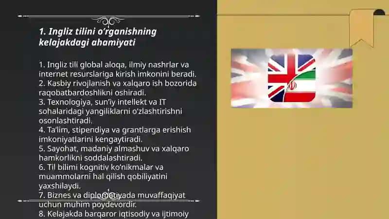 Ingliz tili -kelajak uchun poydevor 3