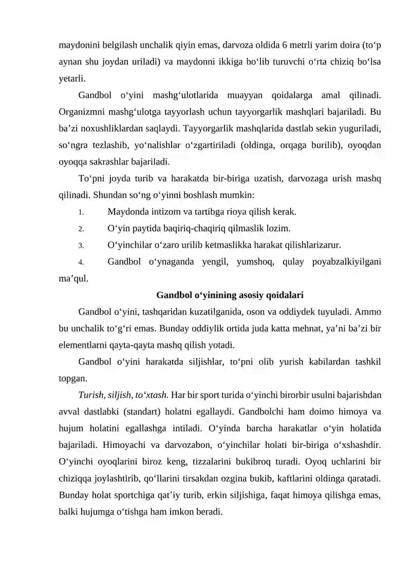 Gandbol (qo‘l to‘pi) 3