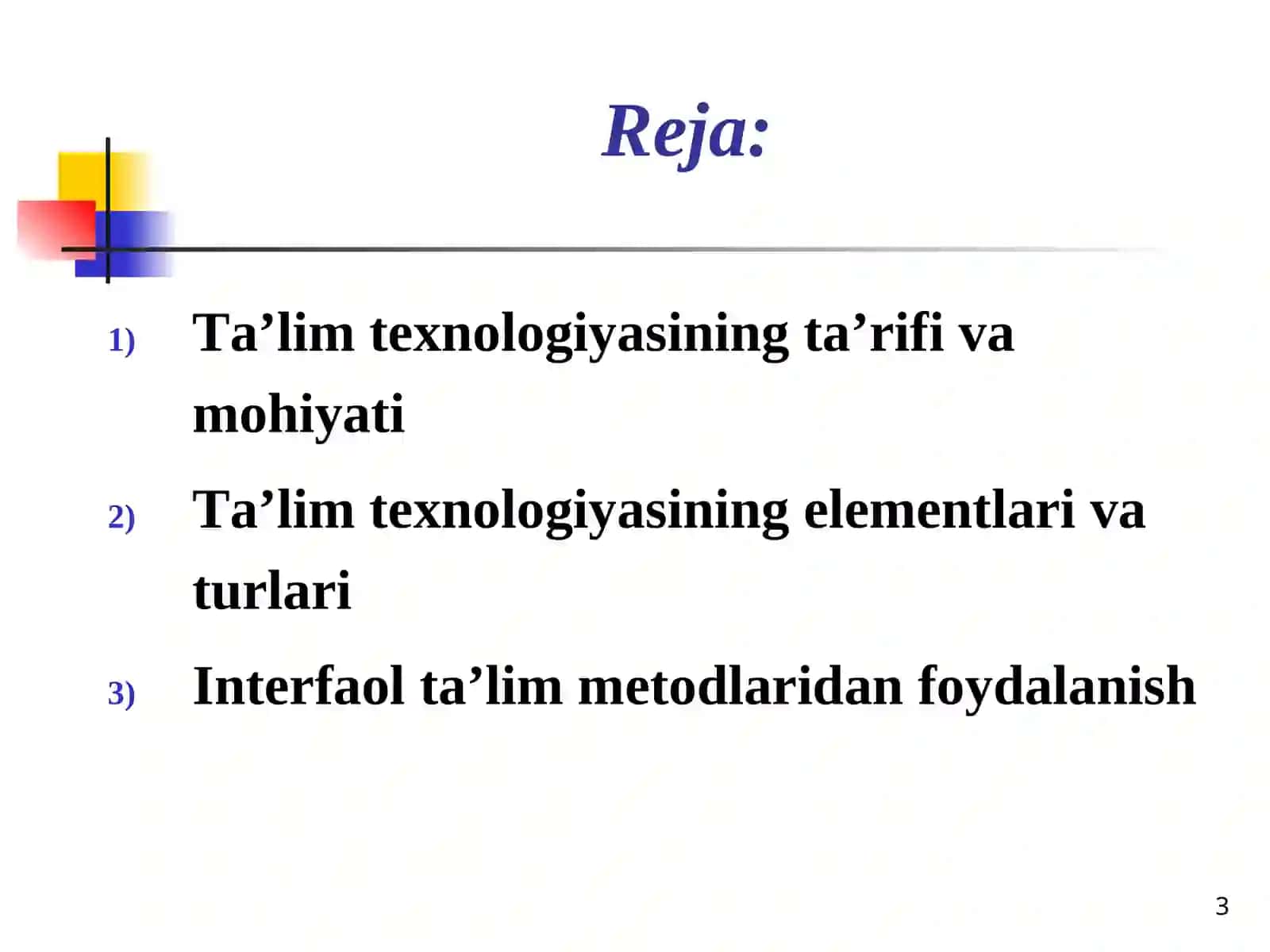 TA’LIM TEXNOLOGIYALARI 3