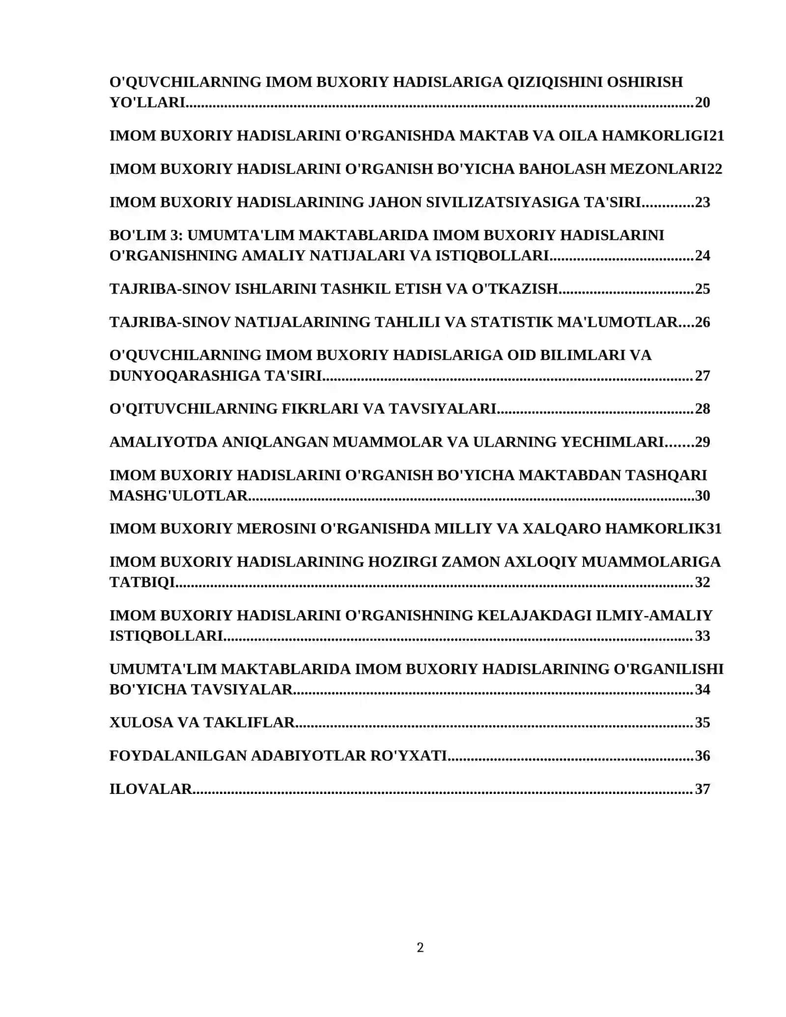 Umumta'lim maktablarida Imom Buxoriy hadislarini o'rganishning ahamiyati 3