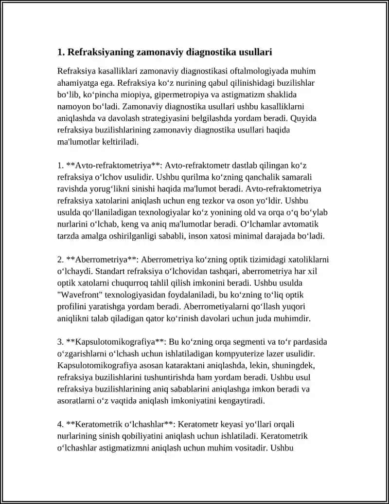REFRAKSIYANI ZAMONAVIY KORREKSIYA VA DAVOLASH USULLARI 3
