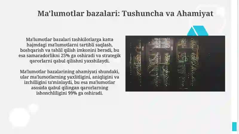Ma'lumotlar bazalari bilan ishlash 3