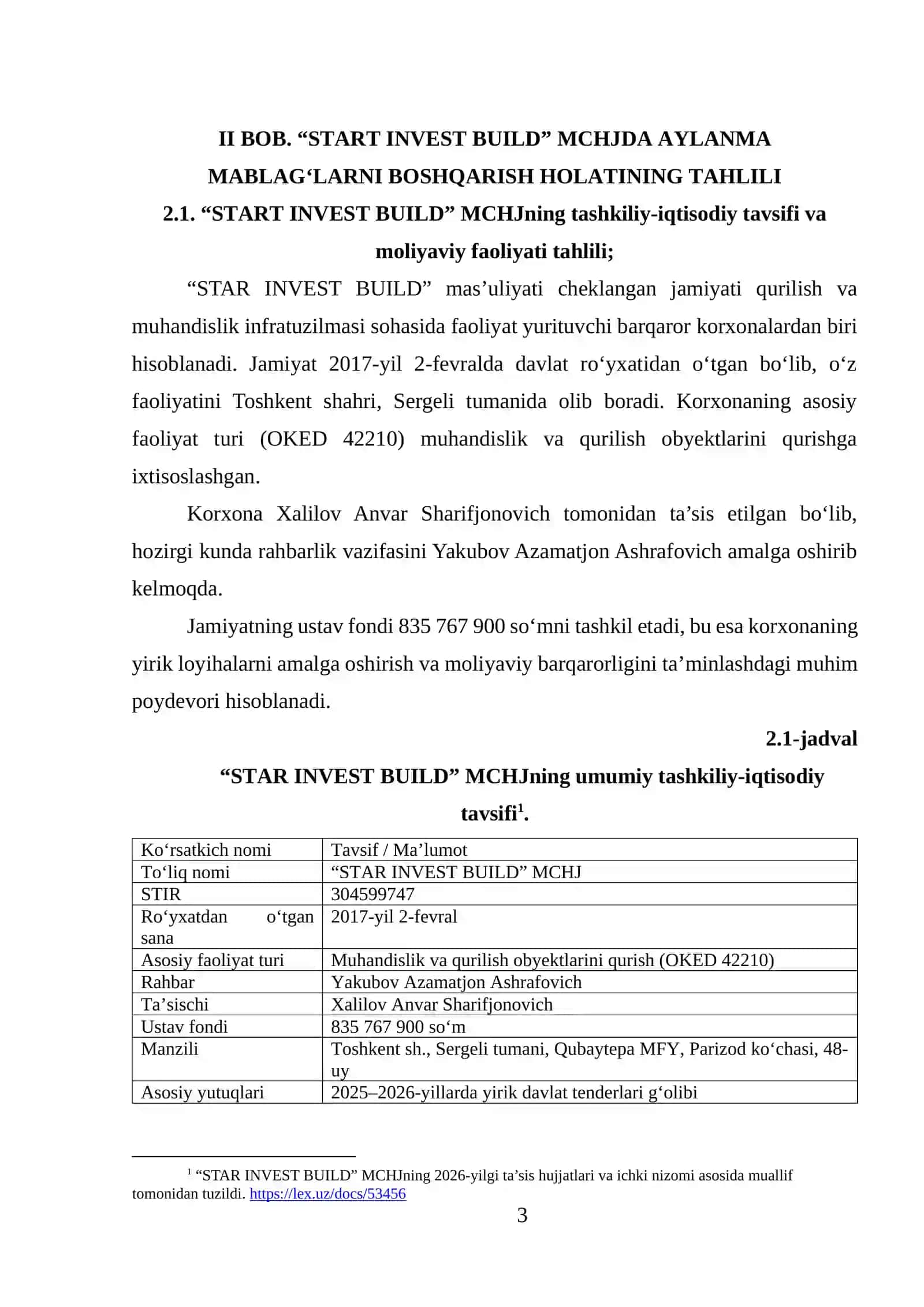 QURILISH KORXONALARIDA AYLANMA MABLAG‘LARNI BOSHQARISHNING NAZARIY VA USLUBIY ASOSLARI 3