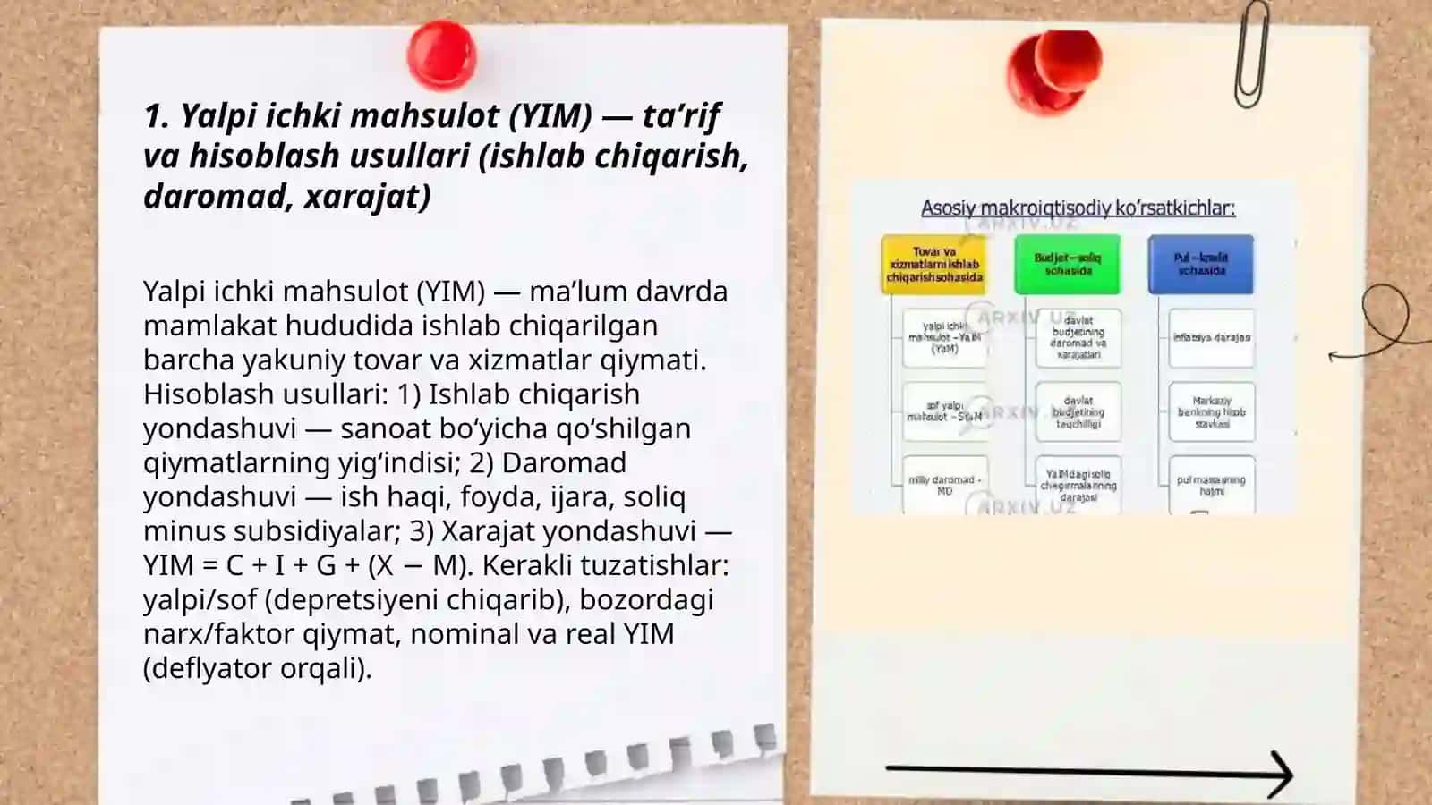 Asosiy makroiqtisodiy koʻrsatkichlar va ularni hisoblash 3