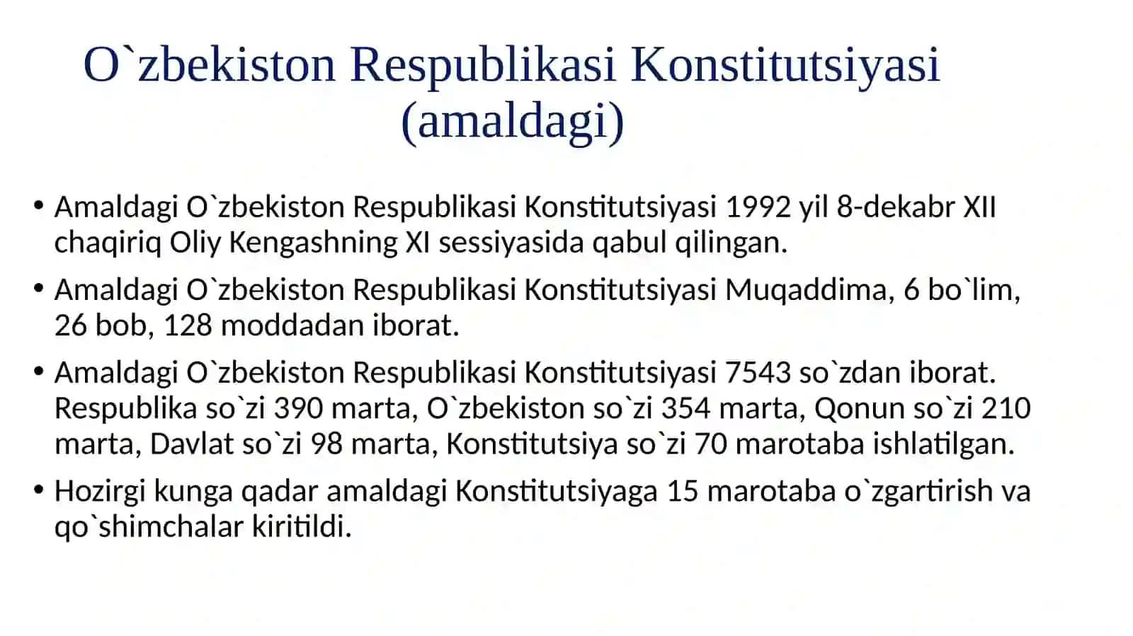 Konstitutsiyaviy islohot – bugunning talabi, ertaning kafolati! 3