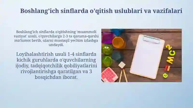 Boshlang'ichsinflar data o'lim metodlari va vazifalari 3
