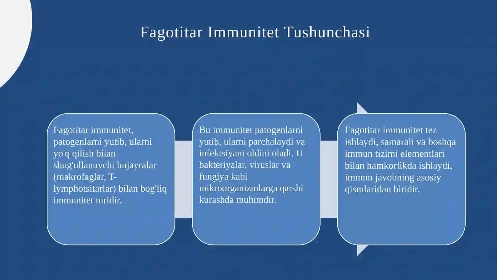 Immunitet g'oyalari: fagotsitar,gumoral, klonal - seliksion va bosh. Asosiy gistomoslashuv kompleksining birinchi sinfi- HLA-A, -B va -C tip molekulalari, vazifasi 3