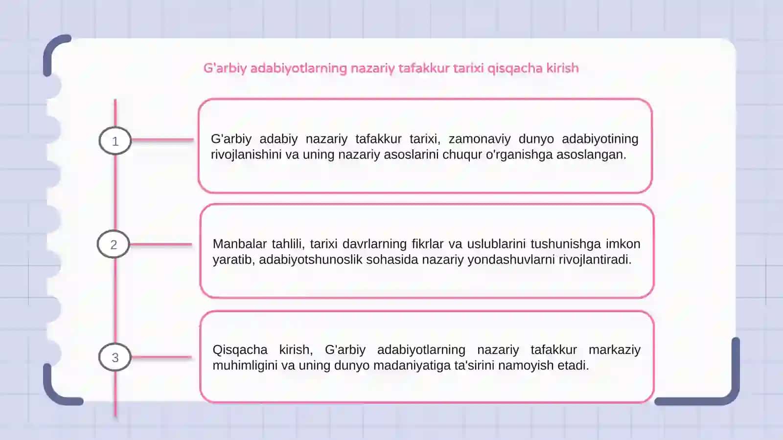 G'arbiy adabiy nazariy tafakkur tarixiga oid manbalar tahlili 3