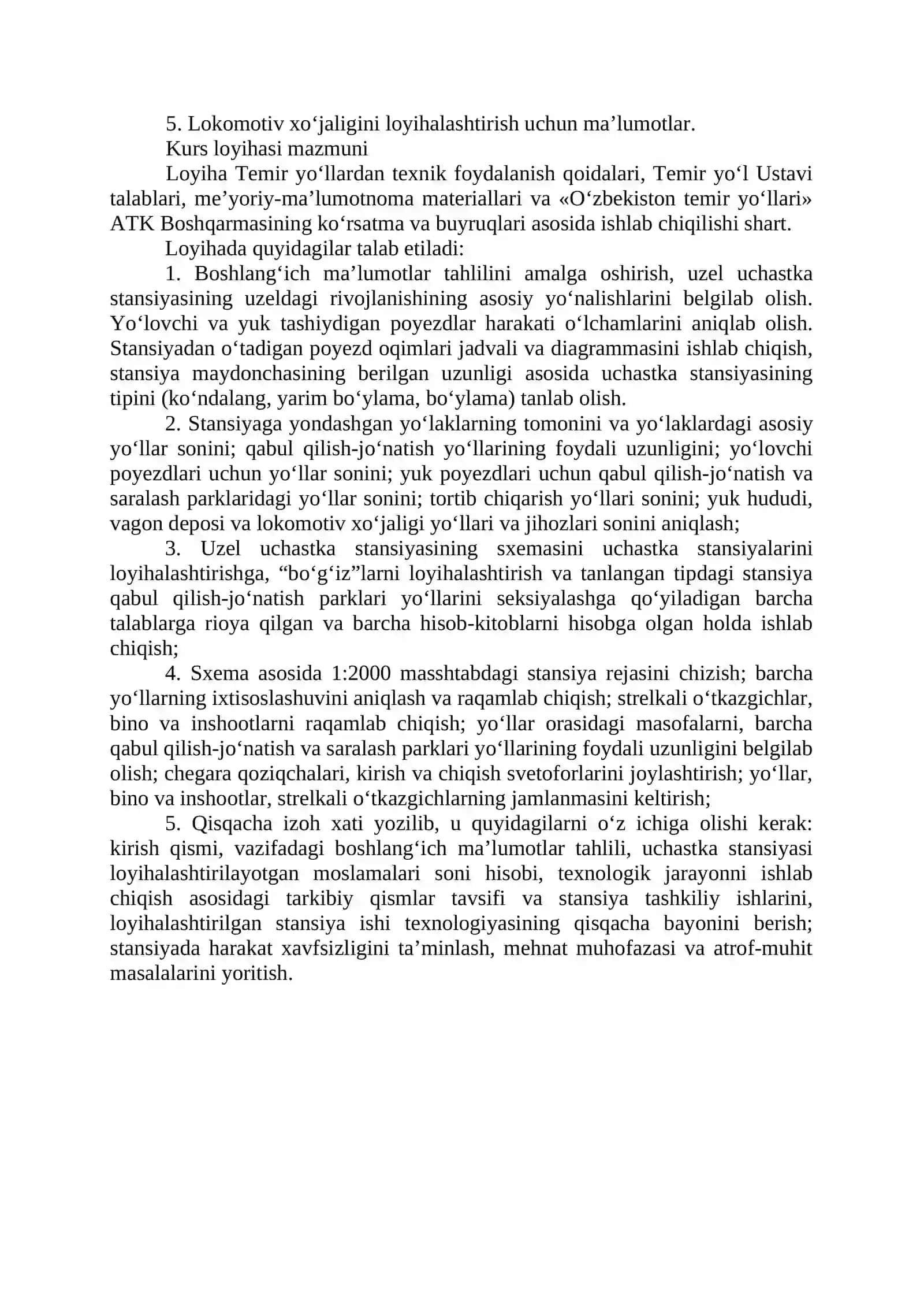 Yangi uzel uchastka bekati loyihasi 3