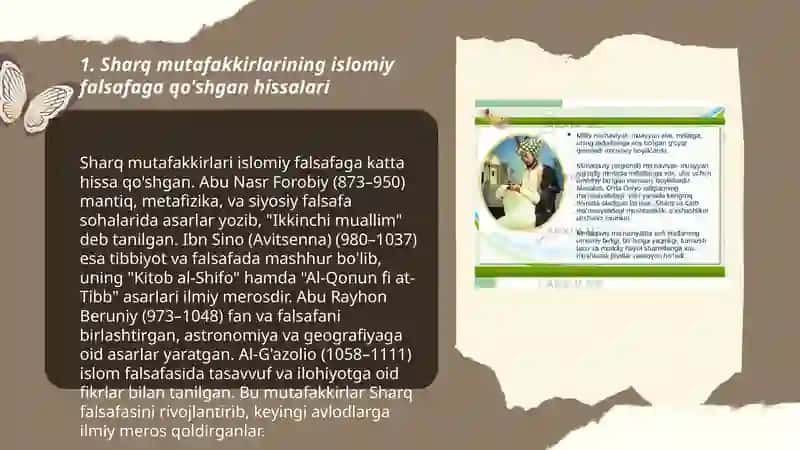 Sharq mutafakkirlarining islom dinning inson kamolotiga ta‘siri haqidagi g‘oyalari 3