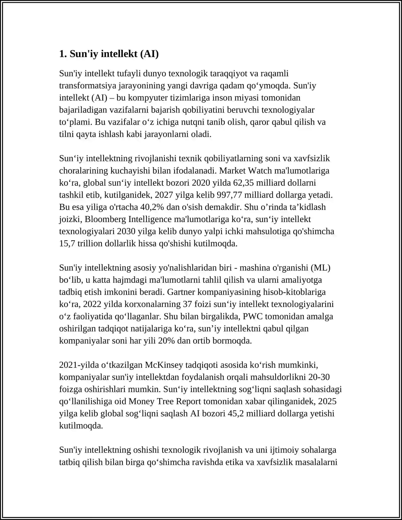 Sun'iy intellekt (AI) 3