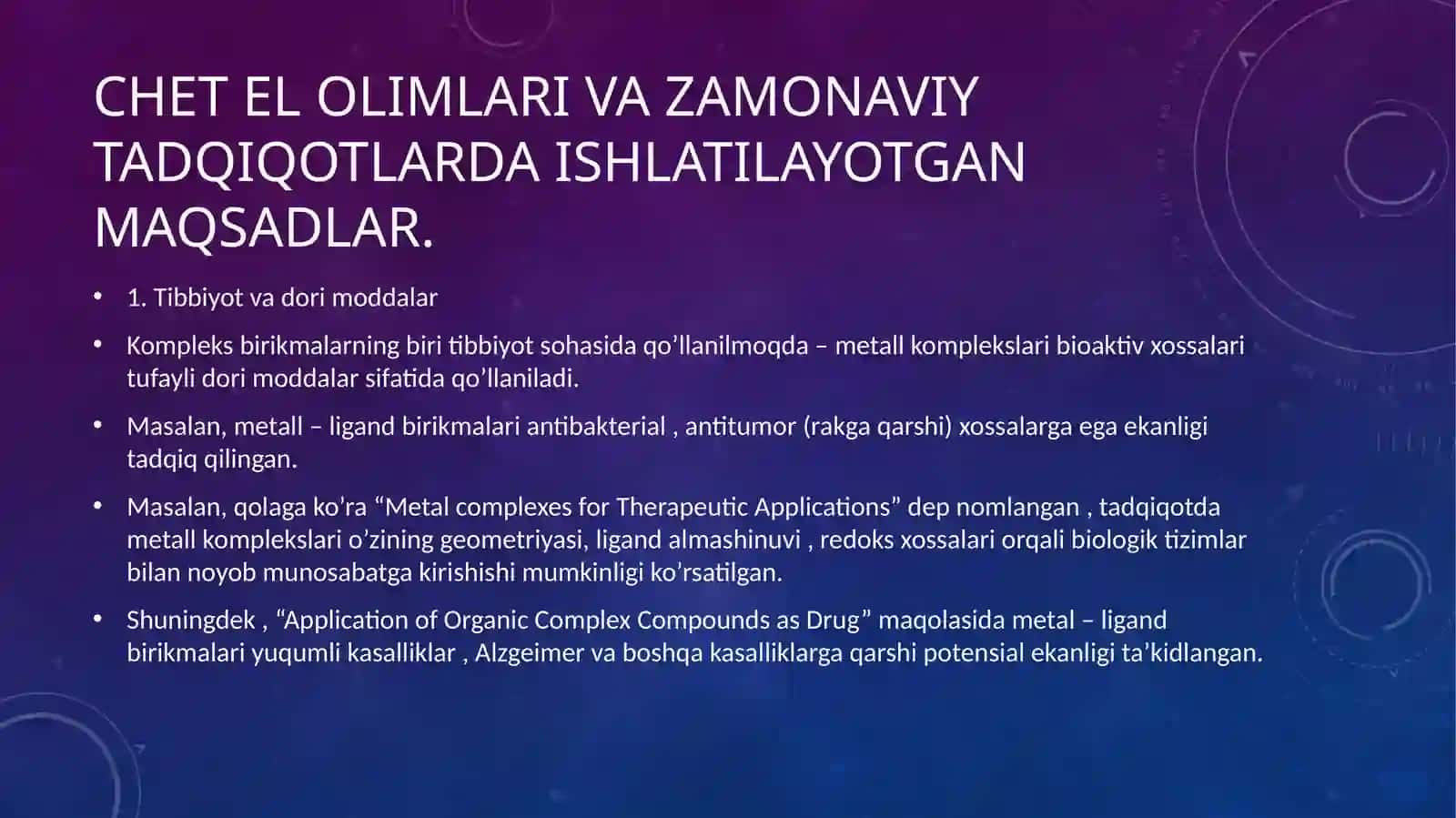 Kompleks birikmalar 3