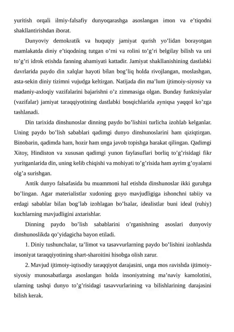Din ijtimoiy madaniyat hodisa sifatidagi ahamiyati 3