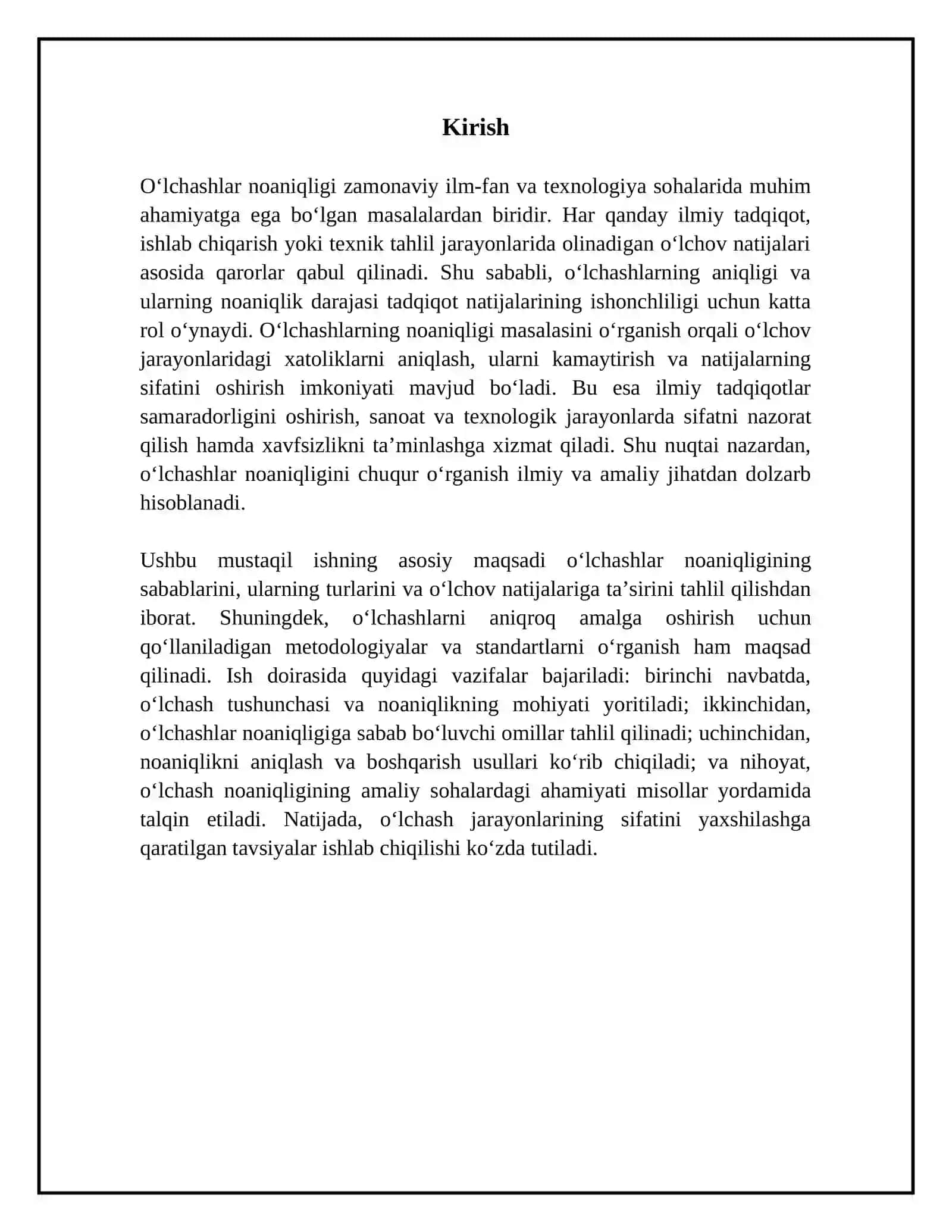 O’lchashlar noaniqligi 3