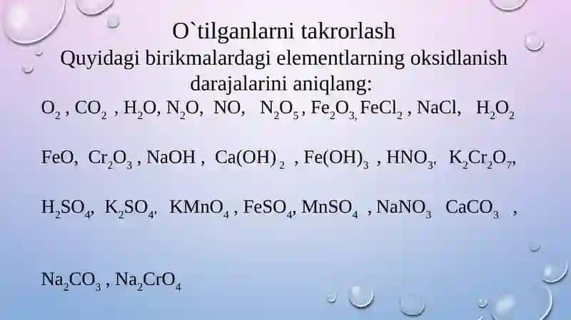 Oksidlanish-qaytarilishreaksiyalari 3