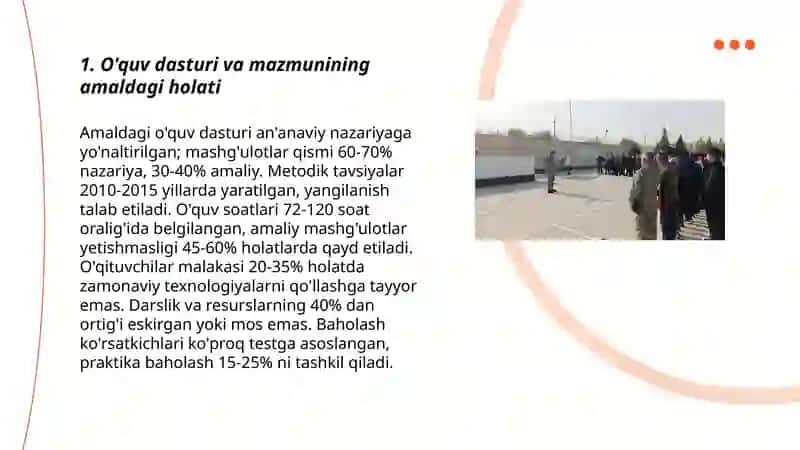 2-bob.Chaqiruvga qadar boshlang'ich tayyorgarlik fanining amaldagi joriy holati va mavjud muommolar 3
