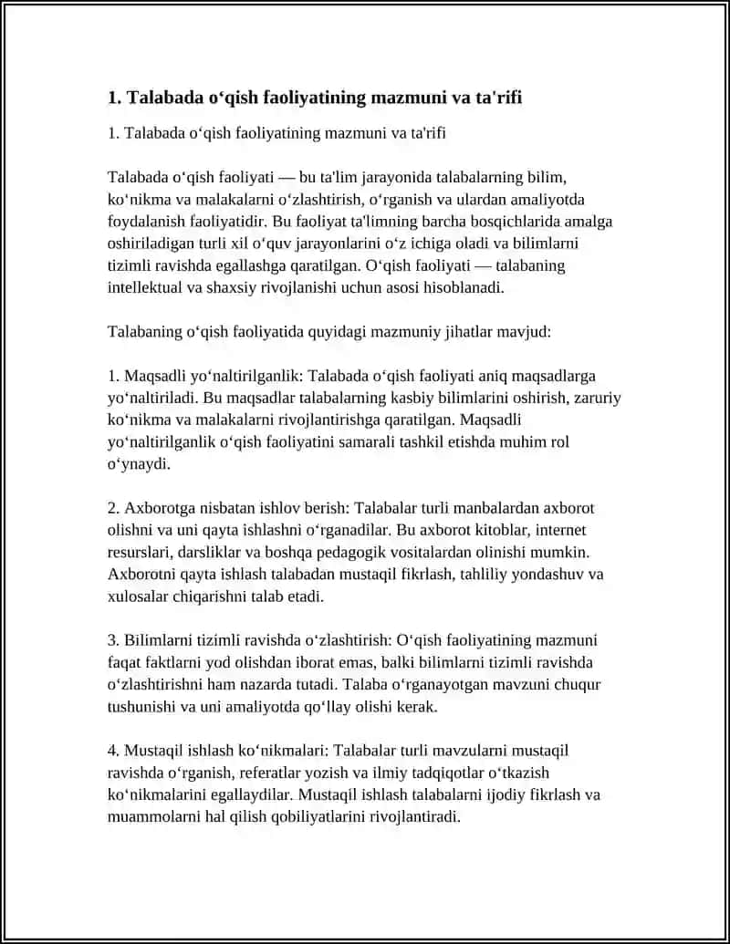 TALABADA ÒQISH FAOLIYATI VA UNING KOMPONENTLARI VA UNING PSIXOLOGIK XUSUSIYATLARI 3
