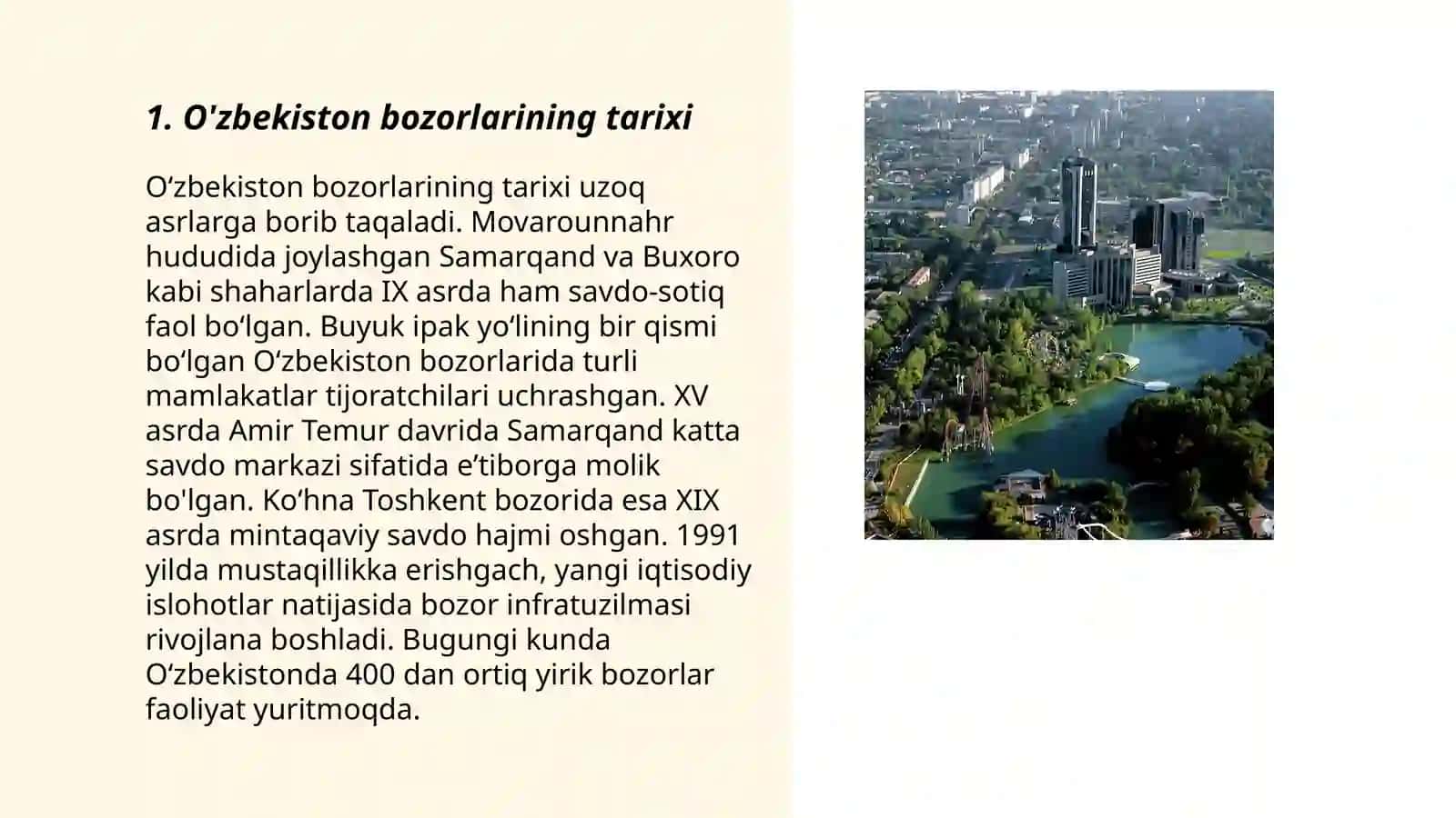 O'zbekiston Bozorlari 3