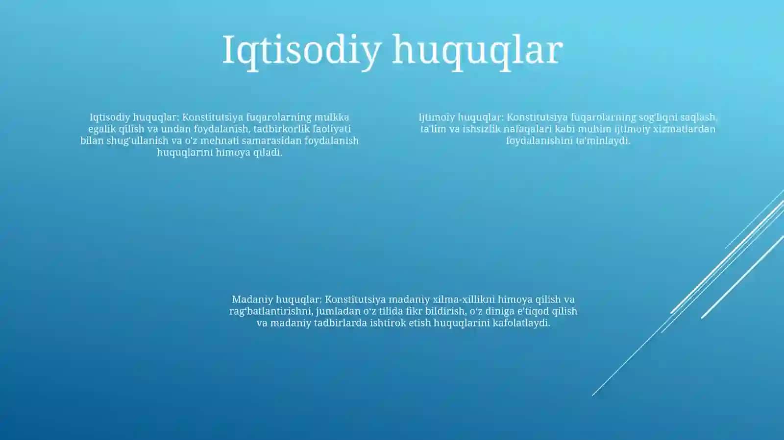 Iqtisodiy Ijtimoiy Madaniy Va Ekologik Huquqlarning Konstitutsiyaviy Asoslari 3