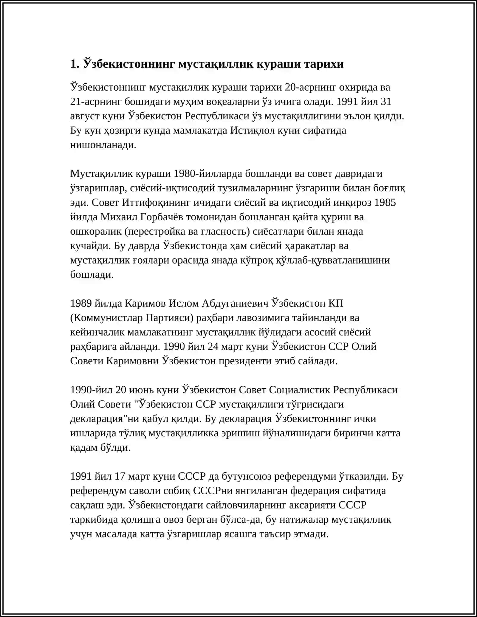 Ўзбекистоннинг мустақиллик кураши тарихи 3