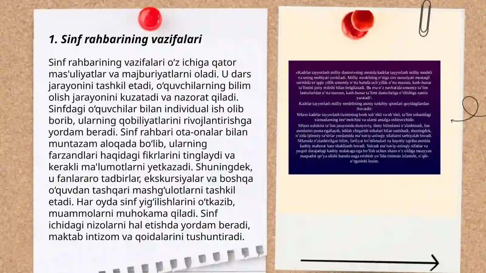 Sinf rahbari va unga qo'yilgan talablar 3