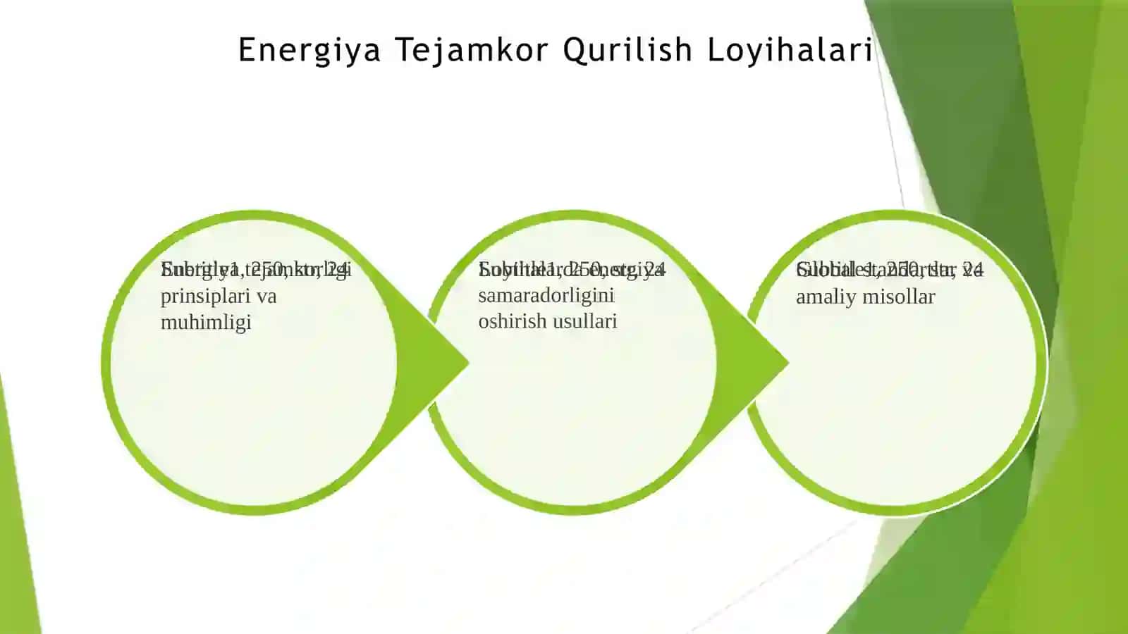 Energiya Tejamkor Qurilish Loyihalari 3