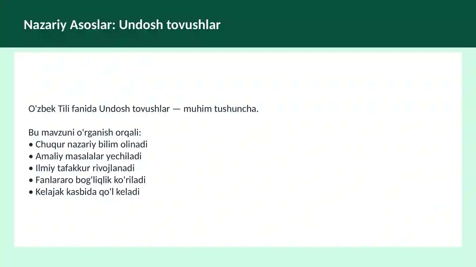 O'ZBEK TILI 3