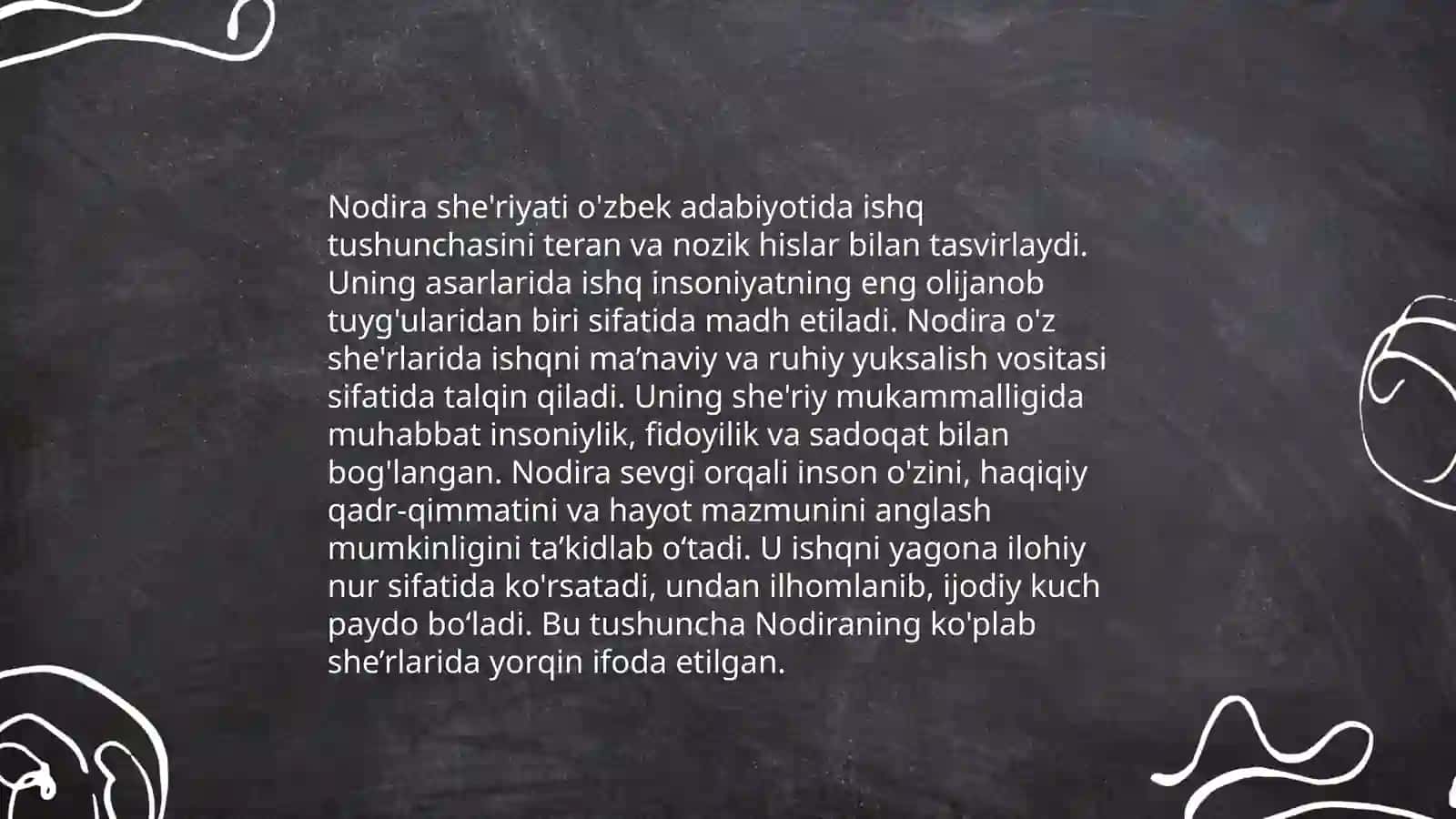 Nodira sheriyatida ishq talqini va ruhiyat tasviri 3