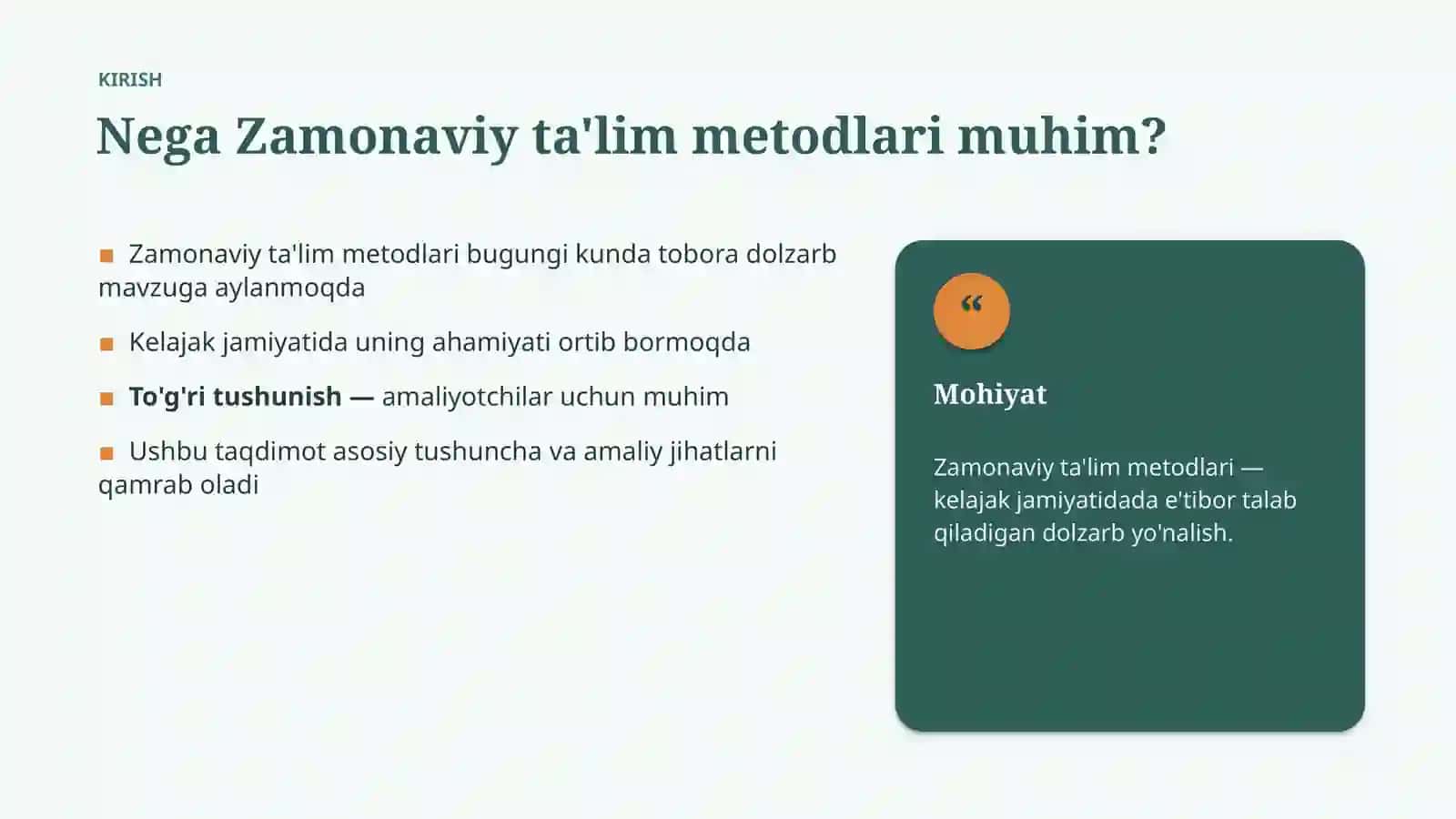 Zamonaviy ta'lim metodlari 3