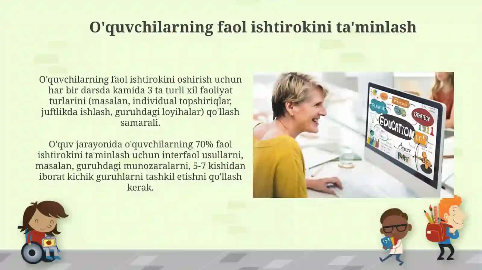 Sinf rahbarlarining tarbiyaviy faoliyatda samaradorligni oshirish usullari 3