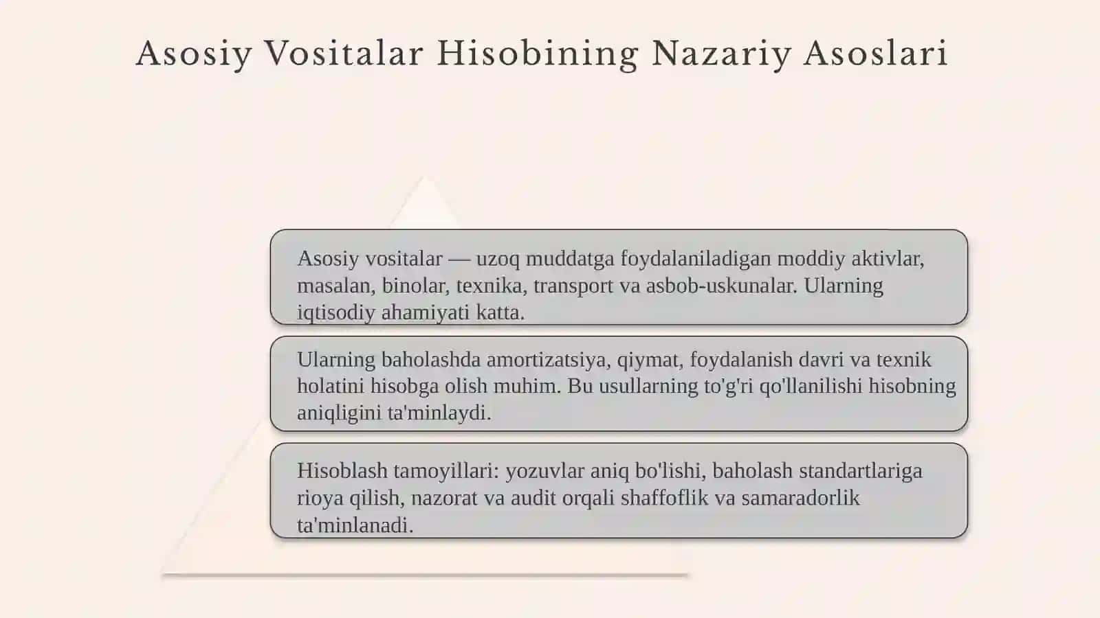 Budjet tashkilotlarida asosiy vositalar hisobini tashkil etish 3