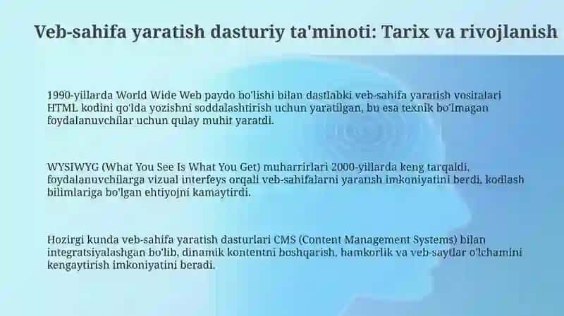 Veb-sahifalarni yaratish dasturlari 3