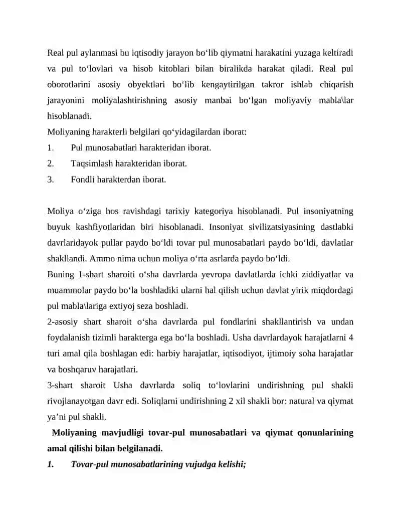 Moliya tizimi 3