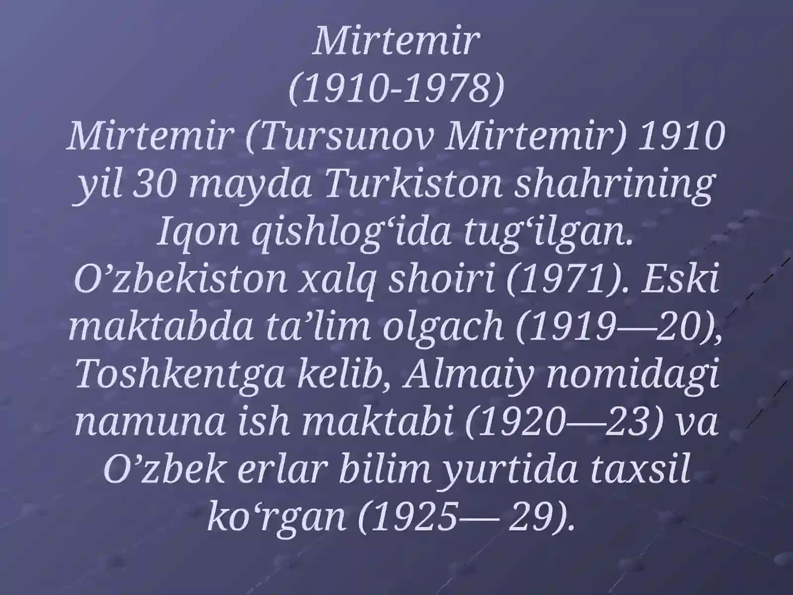 Mirtemir hayoti va ijodi 3