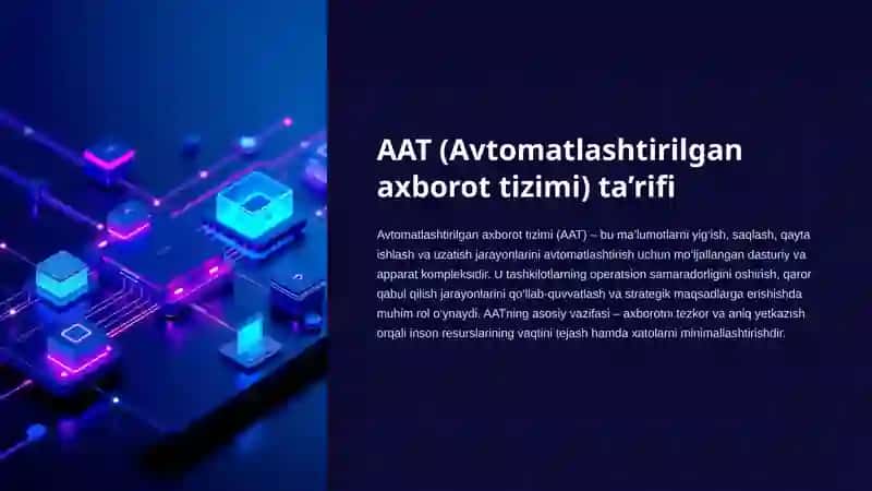 Malumotlar bazasi asosidagi Avtomatlashtirilgan axborot tizimlari 3