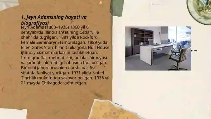 Jeyn Adams va AQSh da Ijtimoiy ishning shakllanishi 3