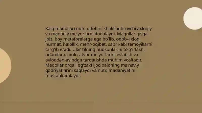 Xalq og'zaki ijodida nutq odobi 3