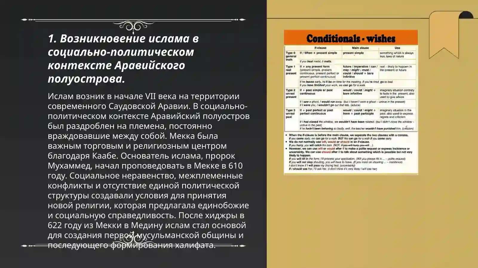 Социально-политические и исторические условия становления ислама 3