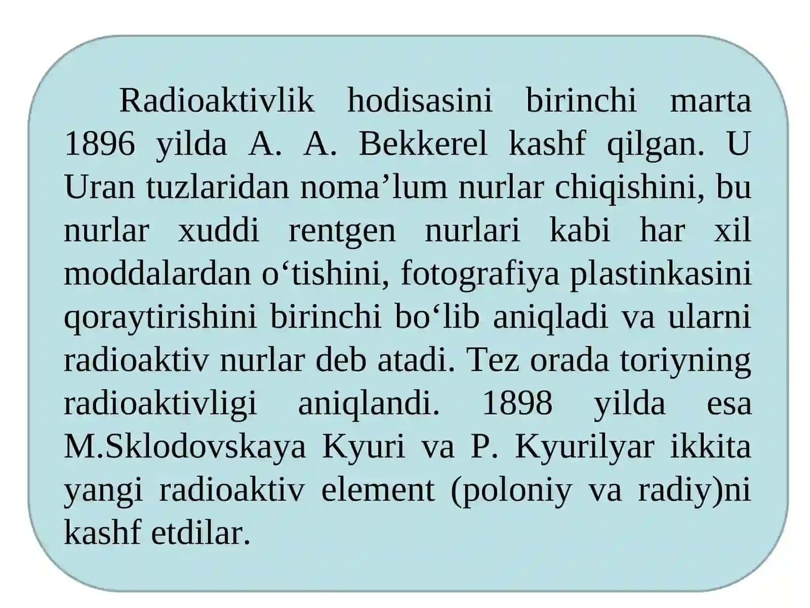 Radioaktivlik xodisasini mohiyati 3
