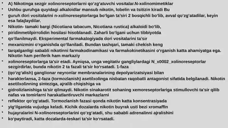 Parkinson kasalligini davolashda ishlatiladigan dori vositalari 3
