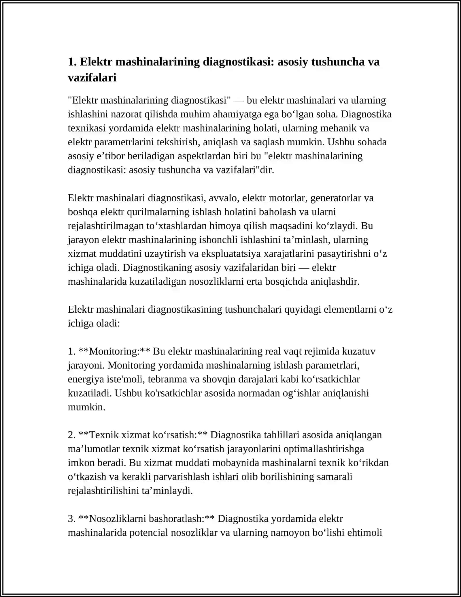 Elektr mashinalarining diagnosikasi 3