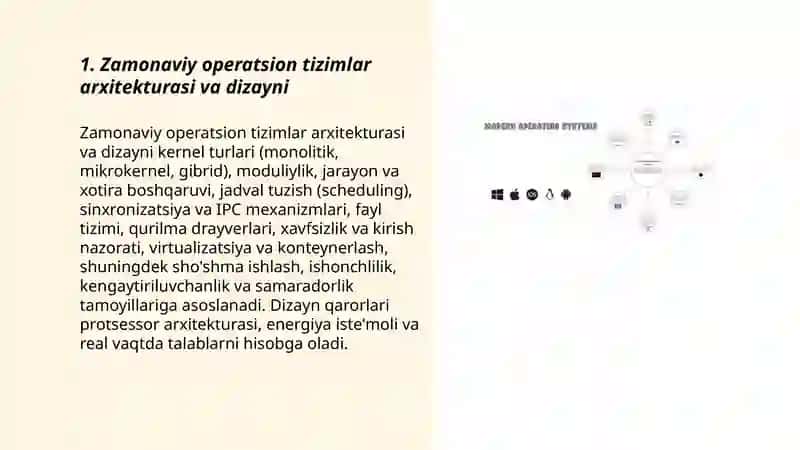 Zamonaviy operatsiyon tizimlar tahlili 3