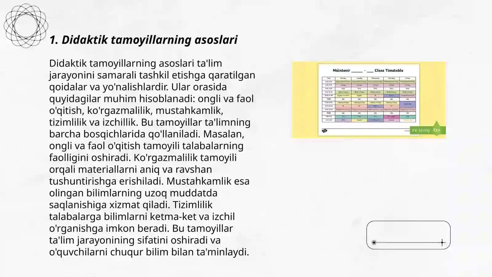 Boshlang'ich talim tabiy fanlar fanidan oq'tishning didaktik tamoyillarini o'rganish va tahlil qilish 3