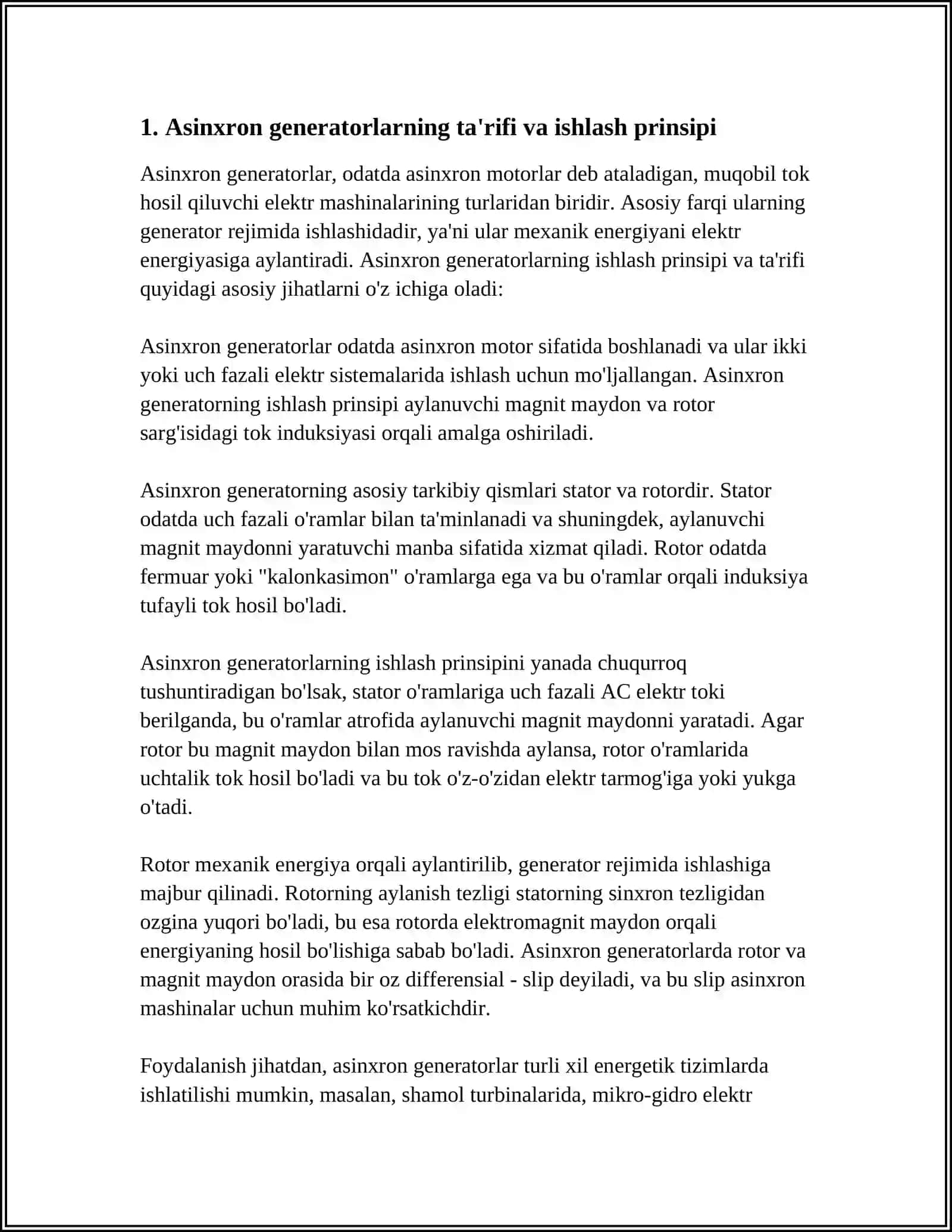 ASINXRON GENERATORLAR 3