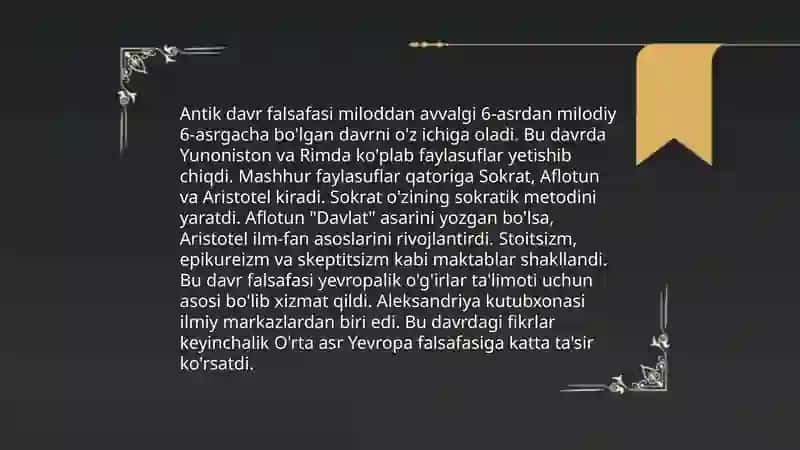 Ta'limotlar tarixi 3