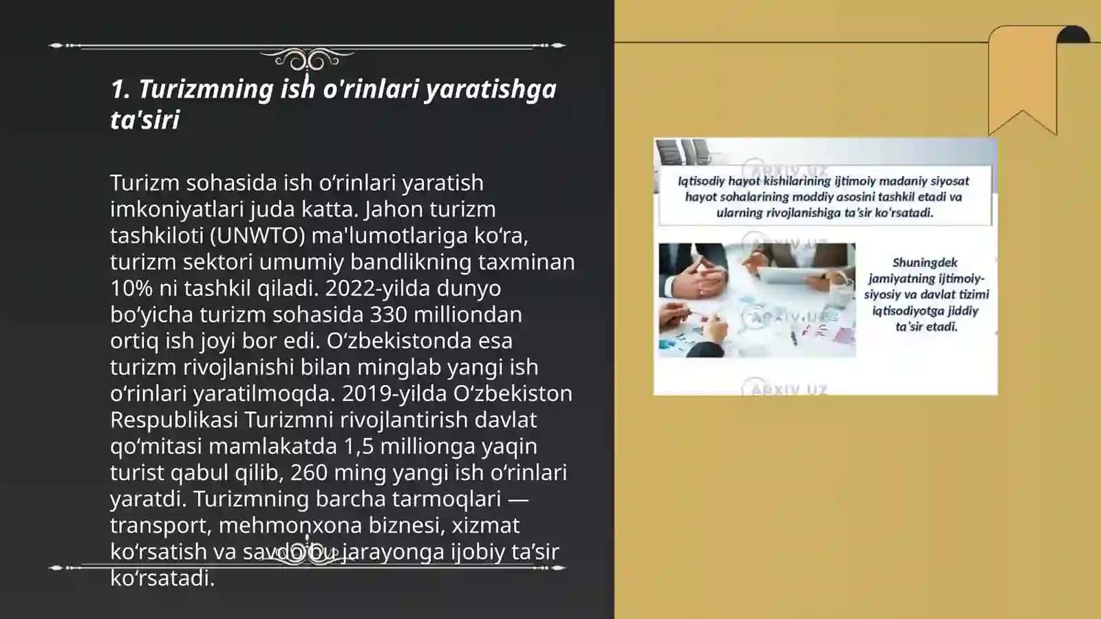 Turizmning mamlakatga ijtimoiy-iqtisodiy tasiri 3