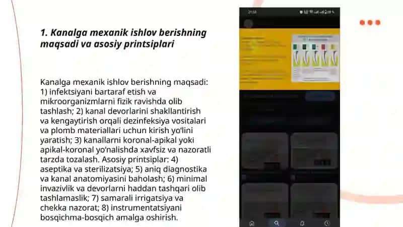 Klinik Endodontiya fanidan Mustaqil ishi 3
